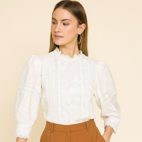 Ralph Lauren Polo Lace Blouse NWOT - Picture 1 of 16